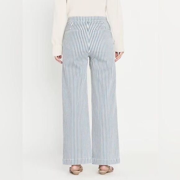 NEW FRAME Tailored Trouser in Seaport Stripe - Picture 8 of 14